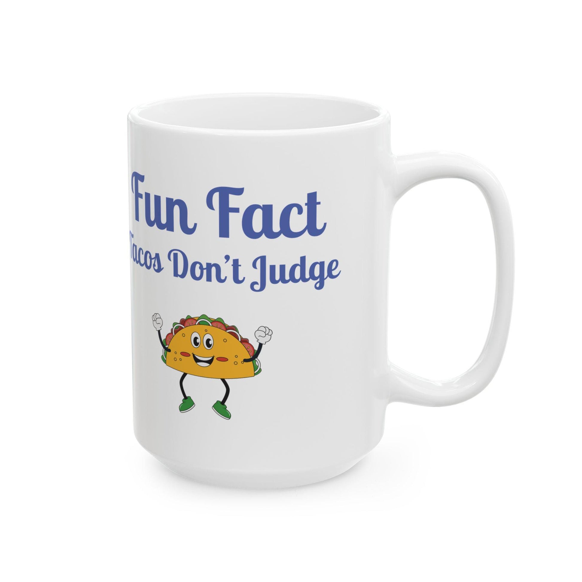 Fun Taco Fact Ceramic Mug: Quirky Kitchen Decor, Foodie Gift