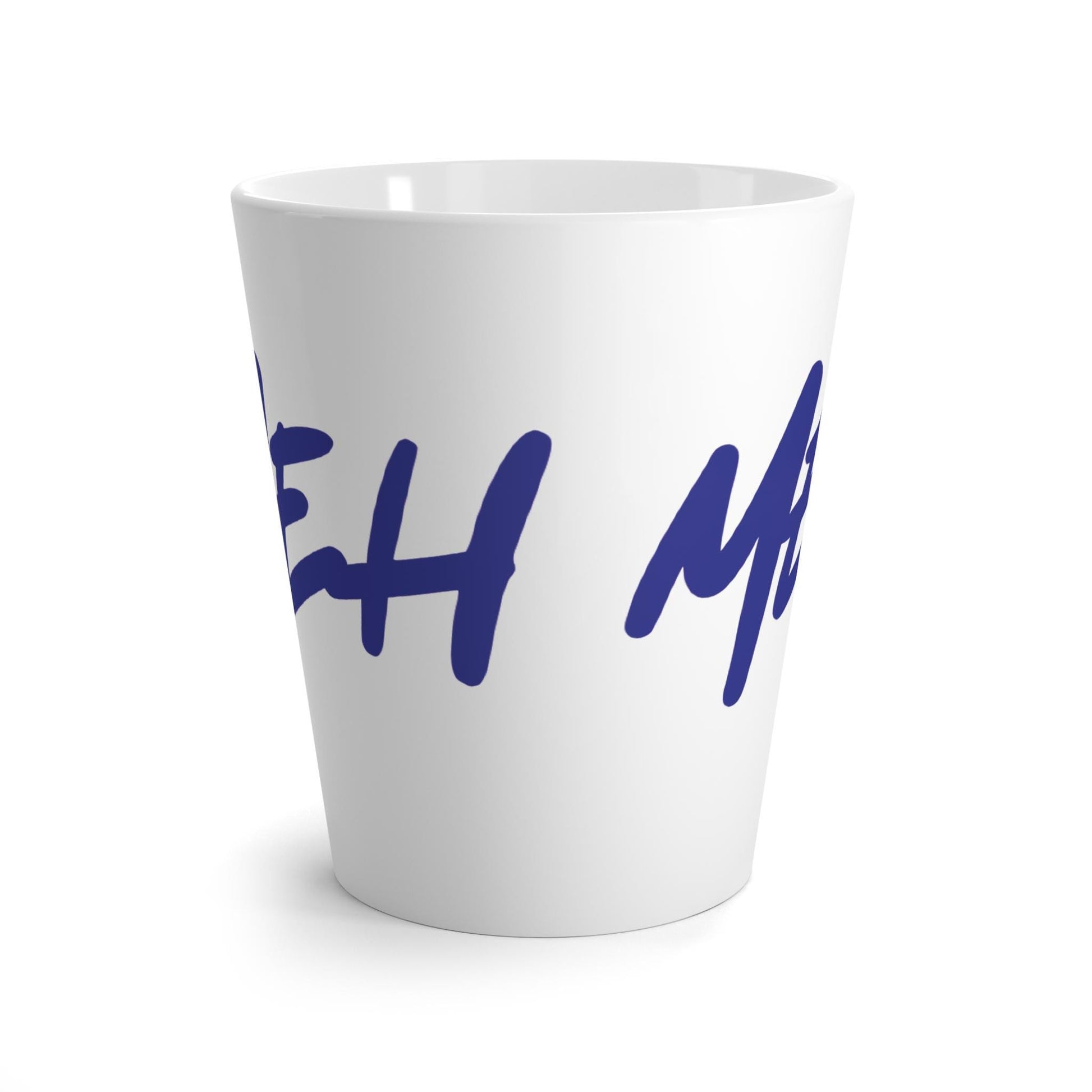 Chic Latte Mug: Stylish Script, Coffee Lover Gift