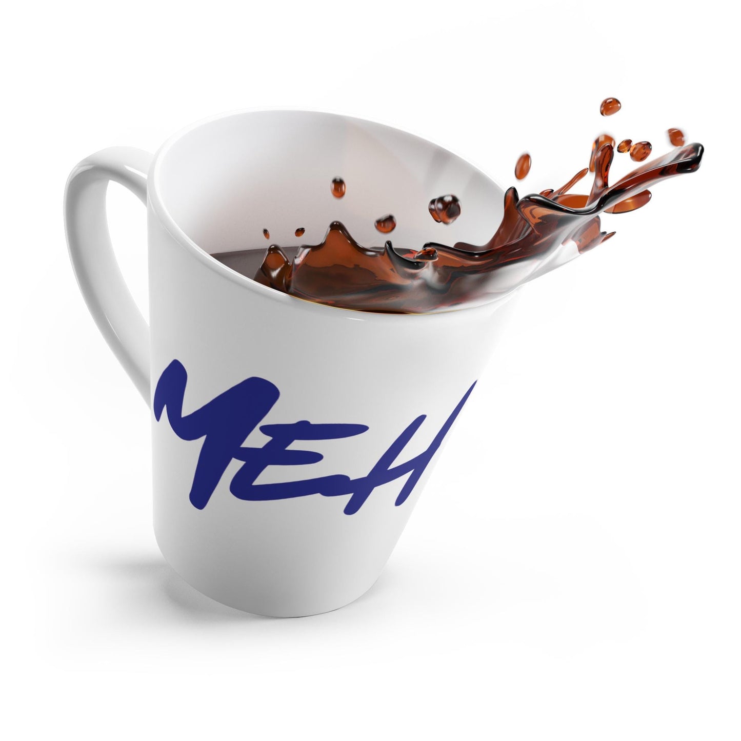 Chic Latte Mug: Stylish Script, Coffee Lover Gift