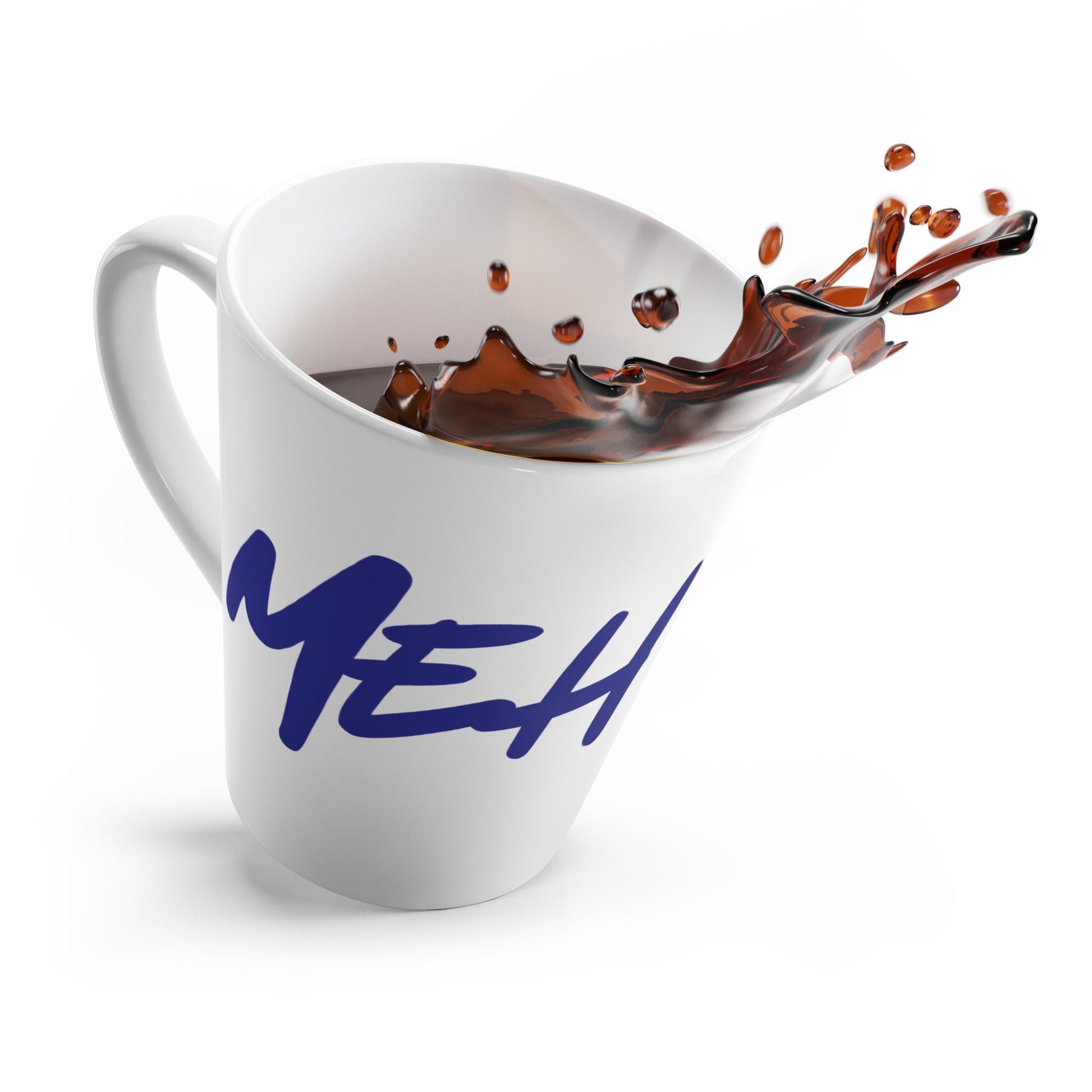 Chic Latte Mug: Stylish Script, Coffee Lover Gift