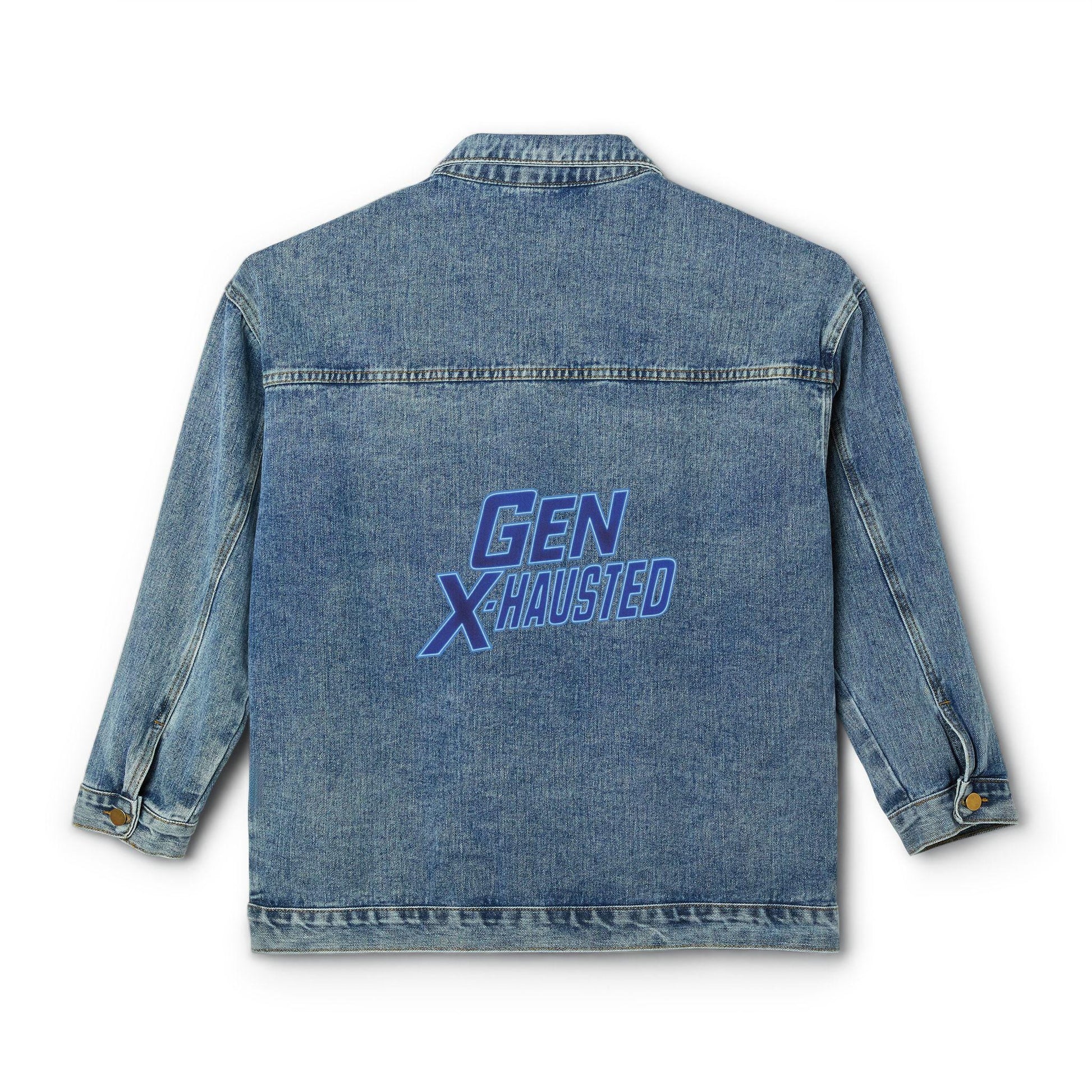 Gen X Humor Denim Jacket: Sarcastic Jean Coat, Vintage Style