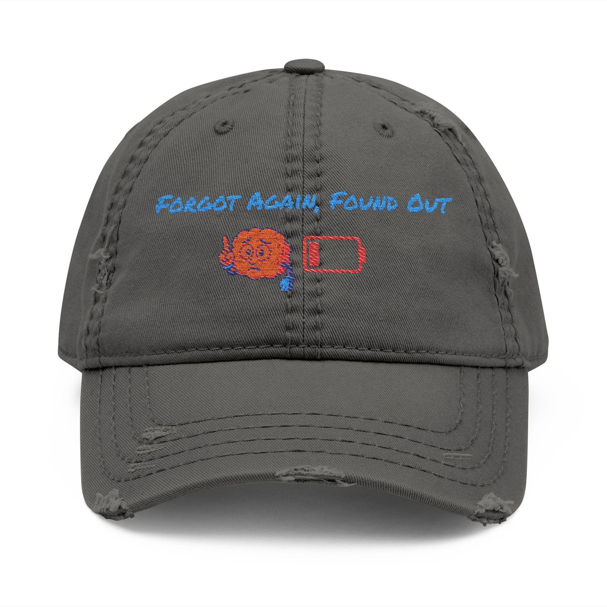 Embroidered Distressed Dad Hat: Gen X Humor, Vintage Style