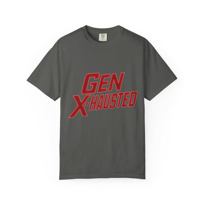 Gen X-Hausted T-Shirt: Vintage Style Humor Tee