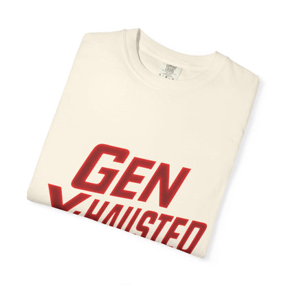Gen X-Hausted T-Shirt: Vintage Style Humor Tee