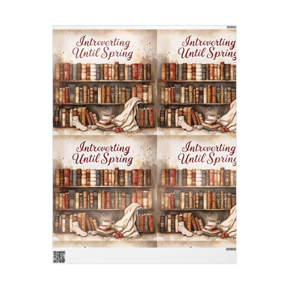 Book-Themed Wrapping Paper: 90gsm Fine Art Paper, Gift Wrap for Book Lovers