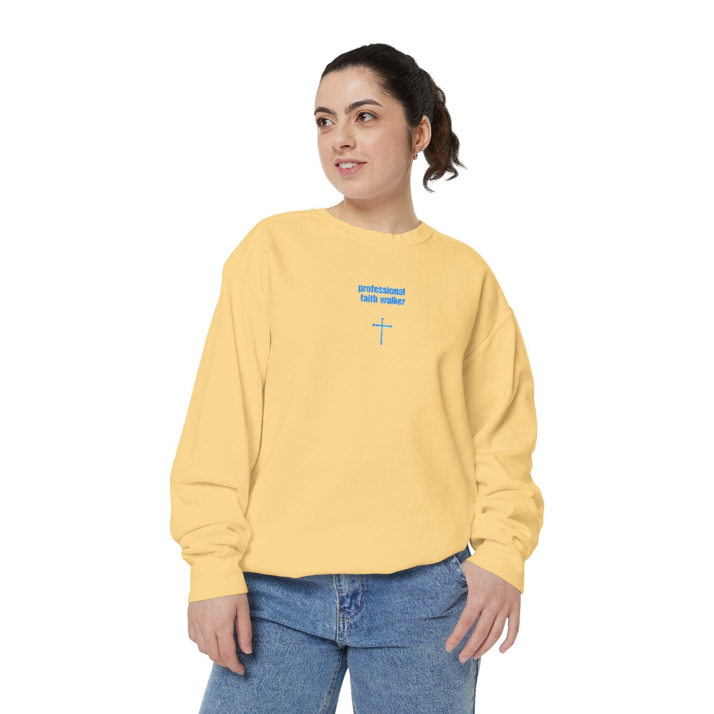 Embroidered Christian Faith Sweatshirt: Inspirational Bible Verse Jumper