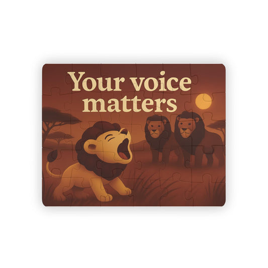 Your Voice Matters 30-Piece Kids' Puzzle: Interactive Learning Toy
