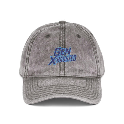 Gen X Embroidered Vintage Cap: Retro Style Cotton Hat