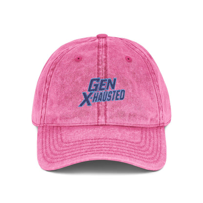 Gen X Embroidered Vintage Cap: Retro Style Cotton Hat
