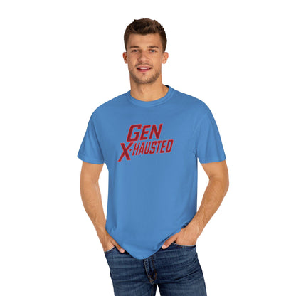 Gen X-Hausted T-Shirt: Funny Gen X Humor, Vintage 80s 90s Style