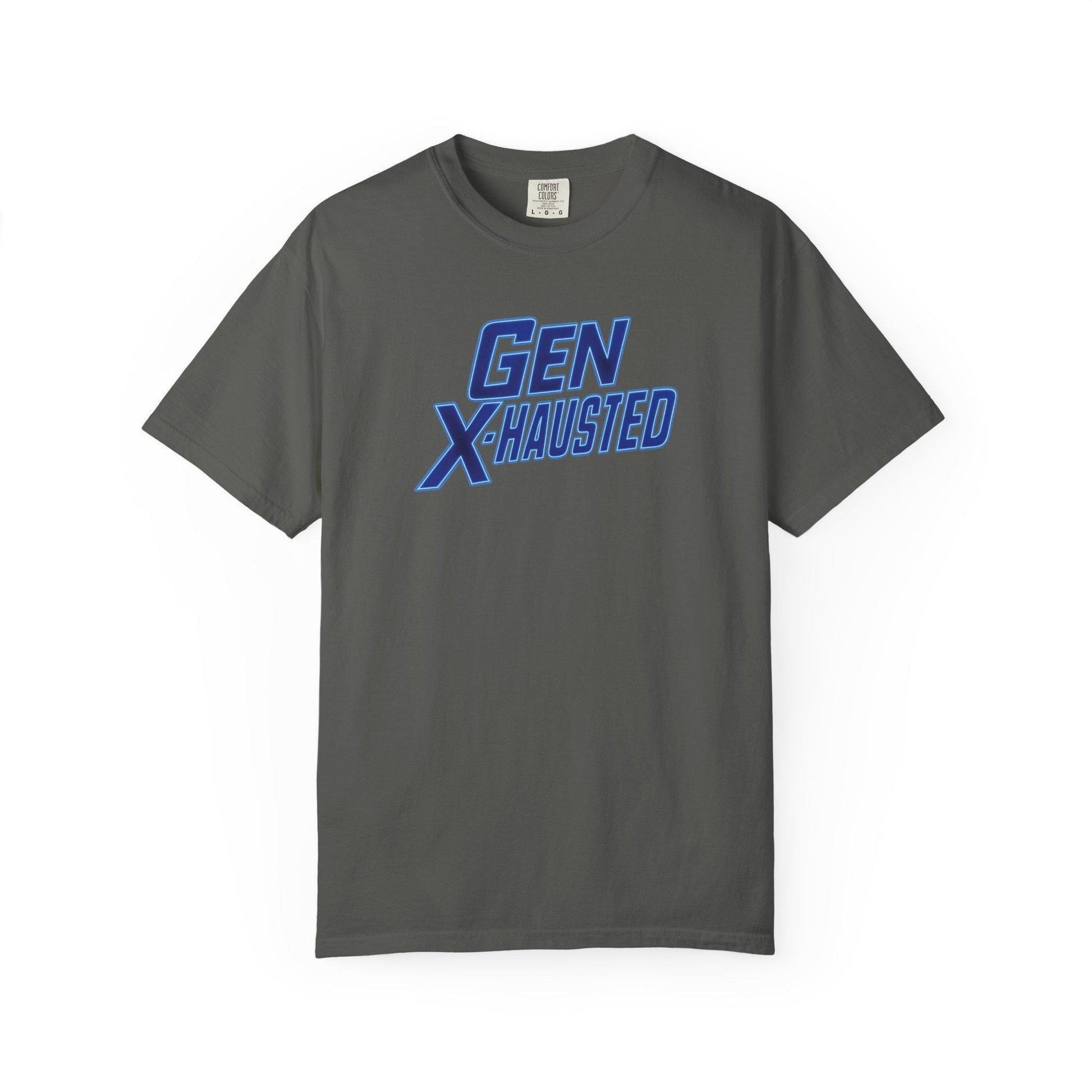 Gen X-Hausted T-Shirt: Vintage Style Gen X Humor Tee