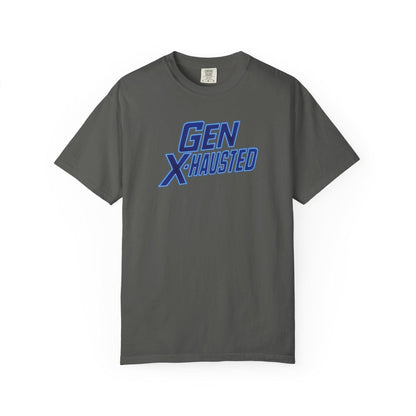 Gen X-Hausted T-Shirt: Vintage Style Gen X Humor Tee