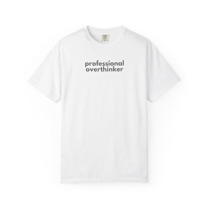 Professional Overthinker T-Shirt: Gen X Humor, Sarcastic Vintage Style Tee