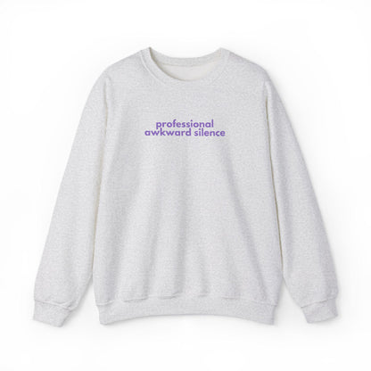 Awkward Silence Sweatshirt: Funny Graphic Crewneck Jumper