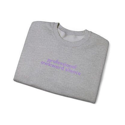 Awkward Silence Sweatshirt: Funny Graphic Crewneck Jumper