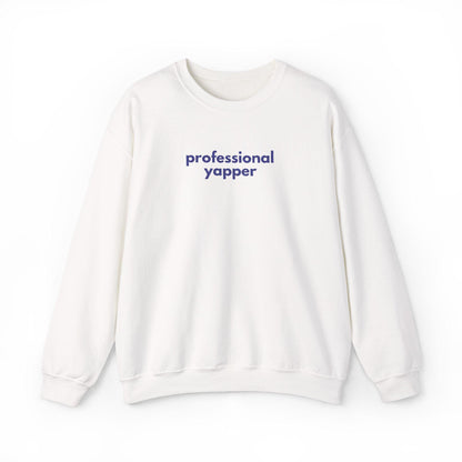 Professional Yapper Crewneck Sweatshirt: Cozy Dog Lover Gift