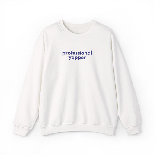 Professional Yapper Crewneck Sweatshirt: Cozy Dog Lover Gift