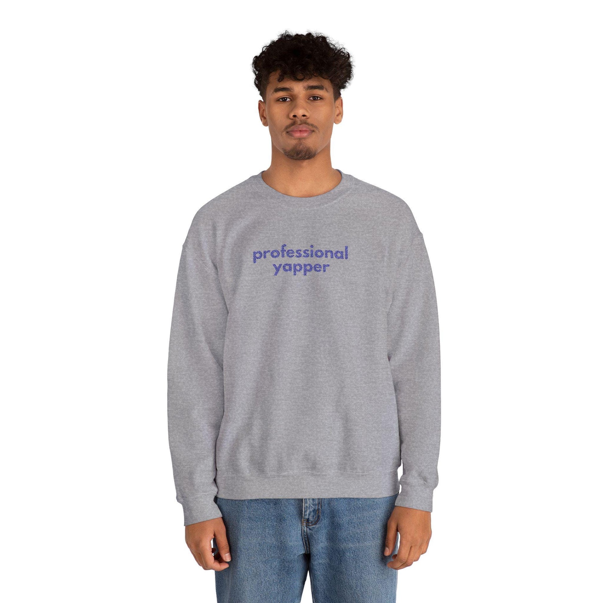 Professional Yapper Crewneck Sweatshirt: Cozy Dog Lover Gift