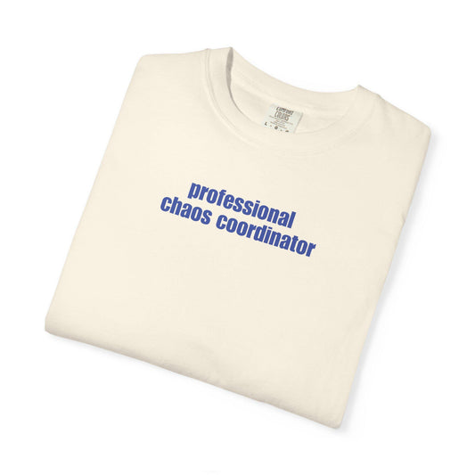 Professional Chaos Coordinator T-Shirt: Unisex Comfort Colors Tee