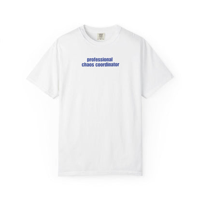 Professional Chaos Coordinator T-Shirt: Unisex Comfort Colors Tee