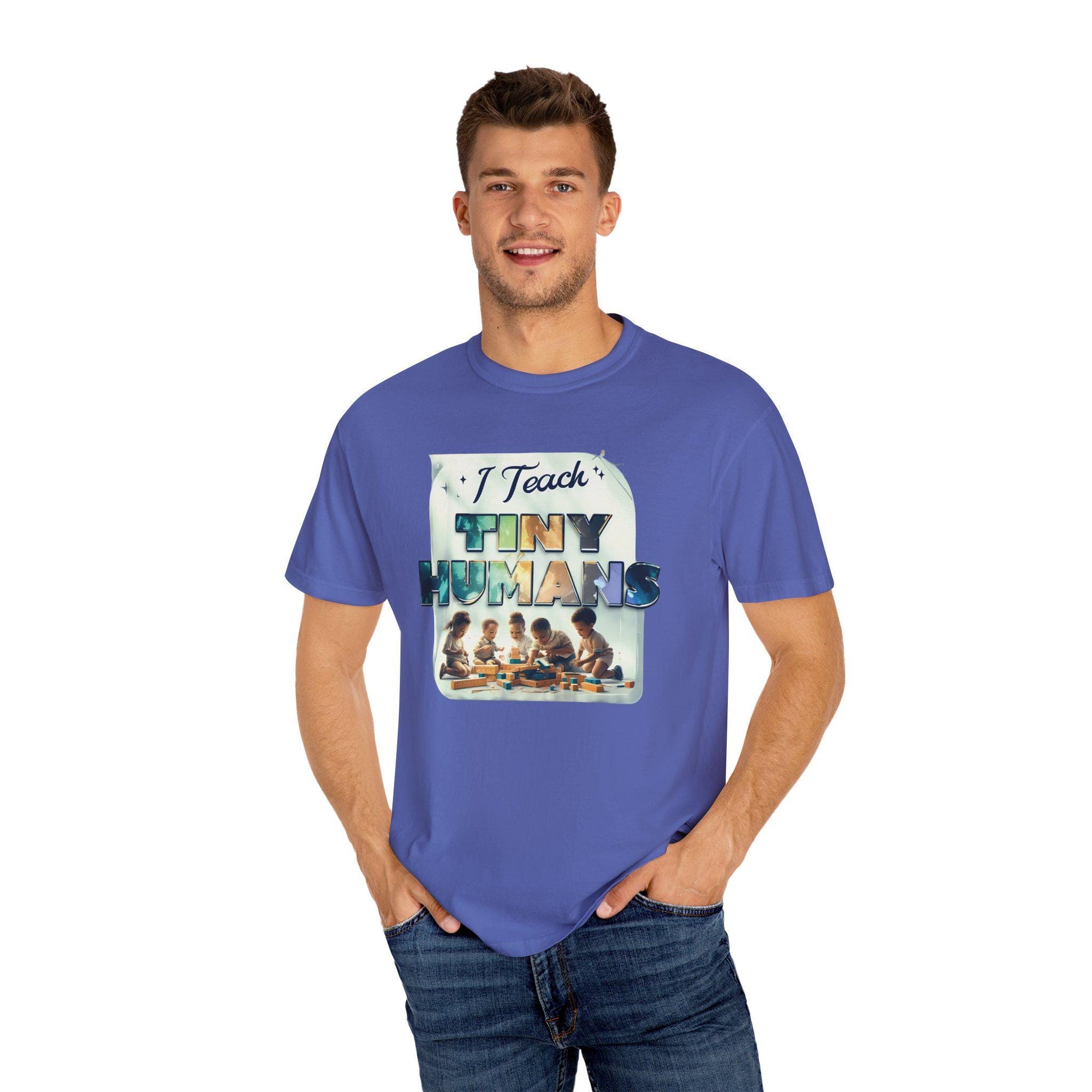 I Teach Tiny Humans T-Shirt: Funny Teacher Appreciation Gift