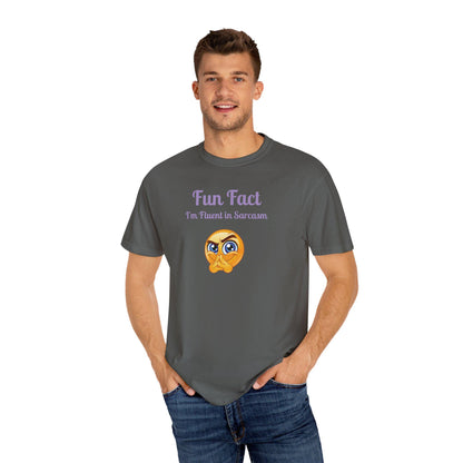 Sarcastic Quote T-Shirt: Fun Fact I'm Fluent in Sarcasm