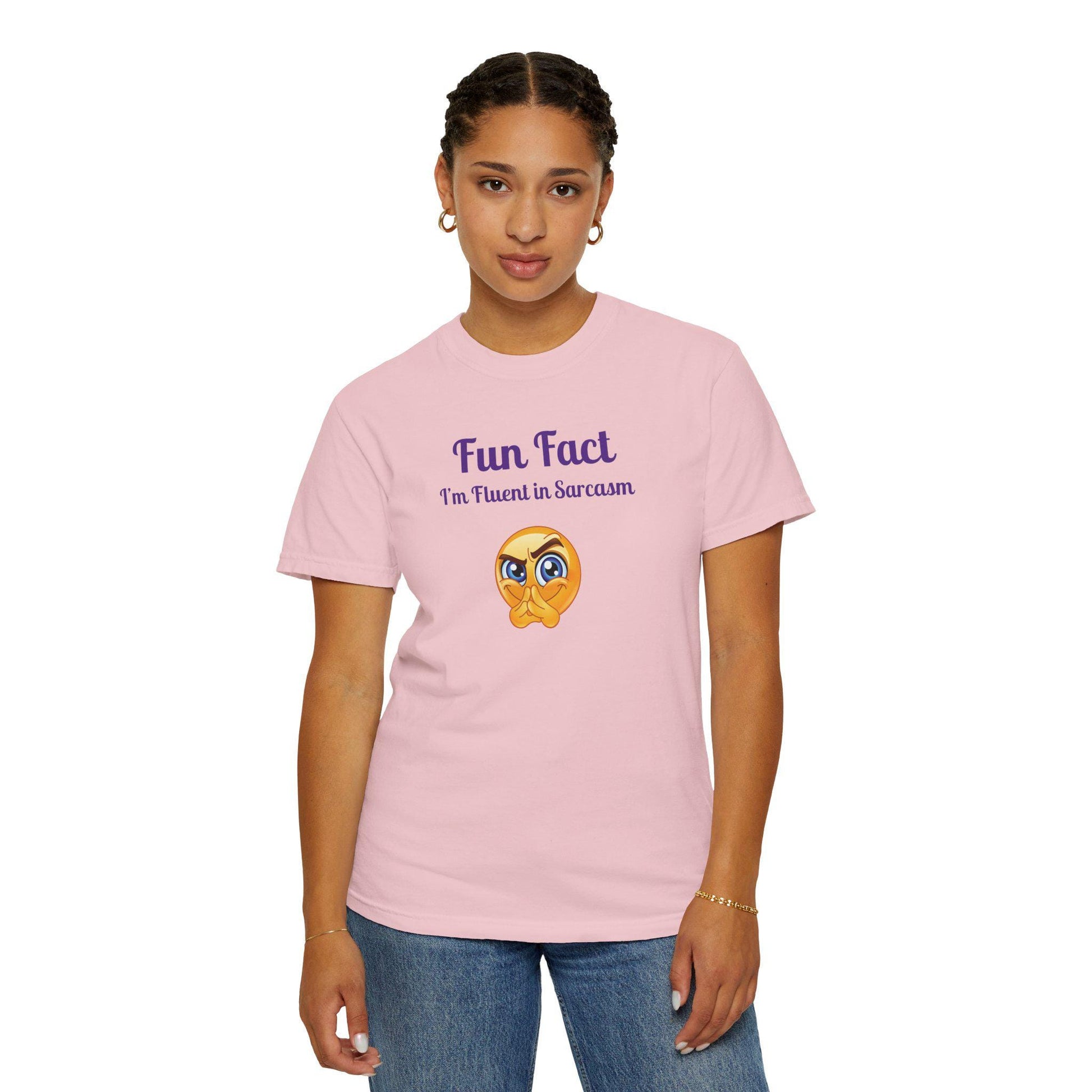Sarcastic Quote T-Shirt: Fun Fact I'm Fluent in Sarcasm