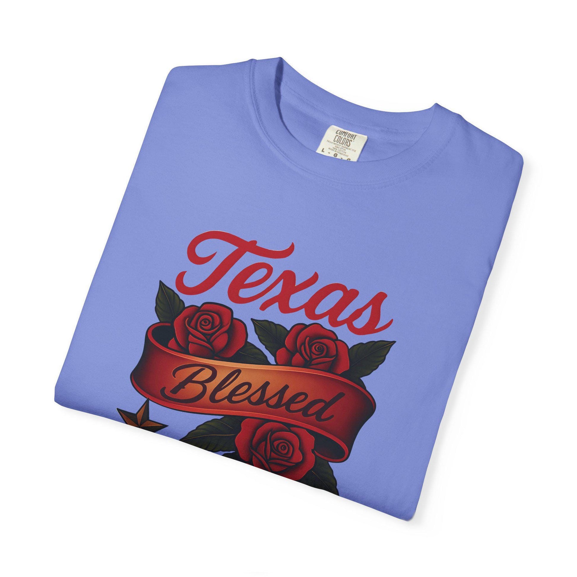 Texas Blessed Garment-Dyed T-shirt: Unisex Casual Tee