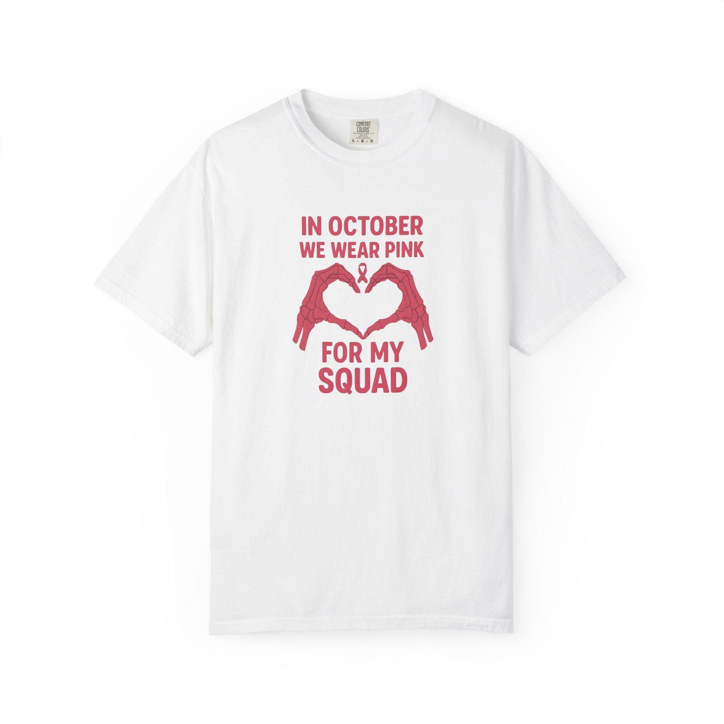 Breast Cancer Awareness T-Shirt: Pink October Support Squad Tee