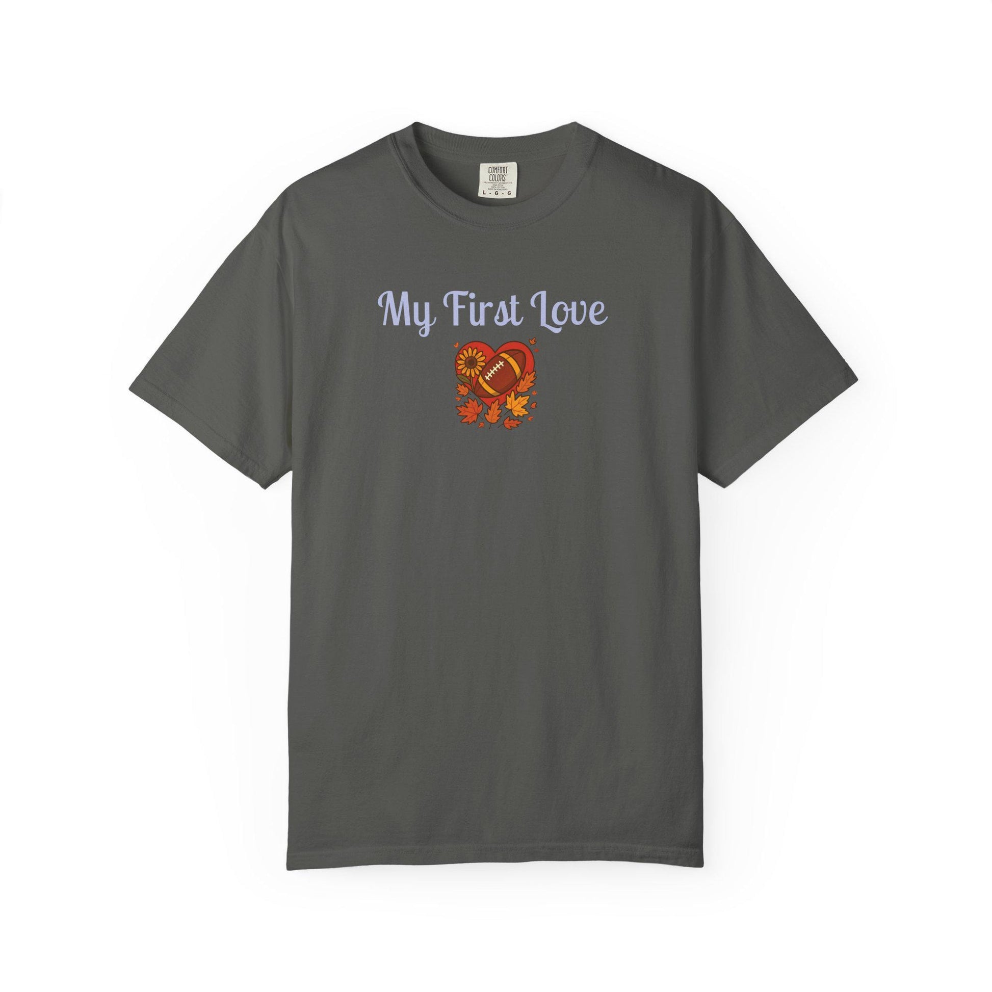 My First Love Football T-Shirt: Unisex Fall Game Day Tee