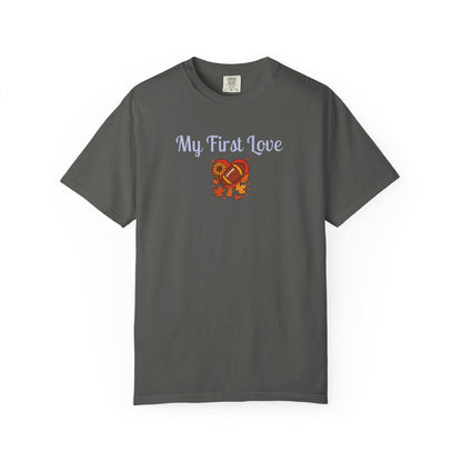 My First Love Football T-Shirt: Unisex Fall Game Day Tee