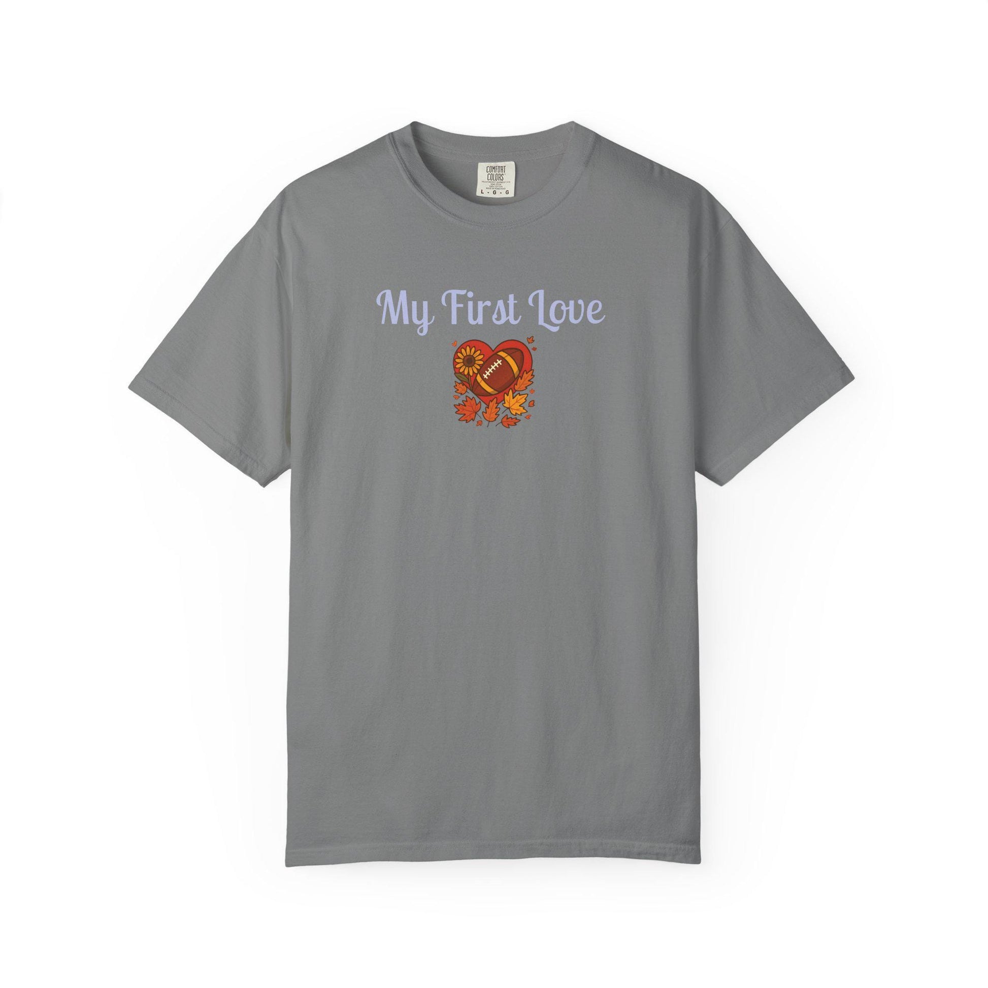 My First Love Football T-Shirt: Unisex Fall Game Day Tee