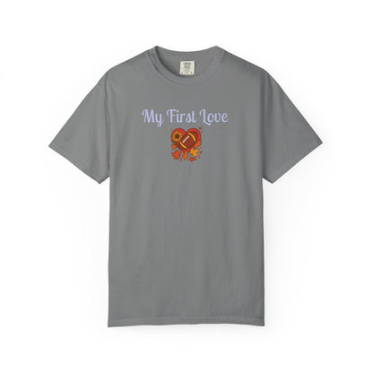 My First Love Football T-Shirt: Unisex Fall Game Day Tee