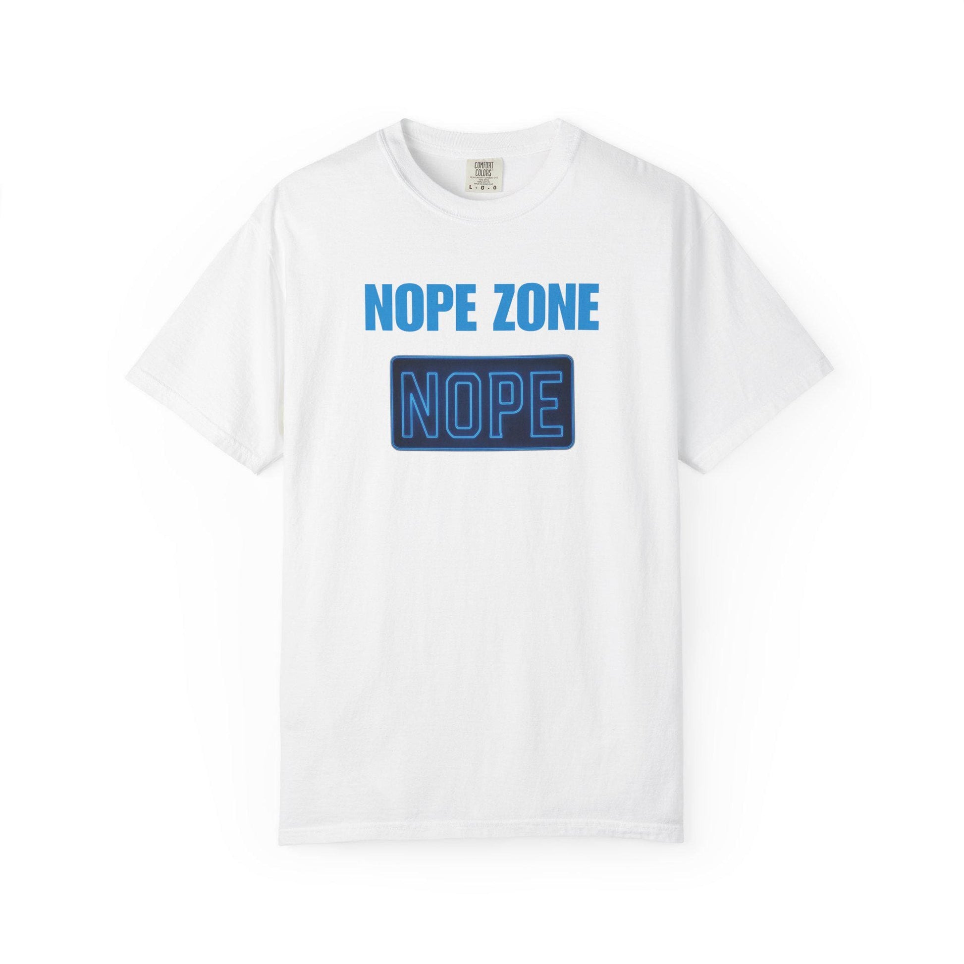 Nope Zone Gen X T-Shirt: Vintage Graphic Tee, Sarcastic Humor