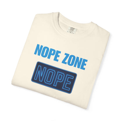 Nope Zone Gen X T-Shirt: Vintage Graphic Tee, Sarcastic Humor