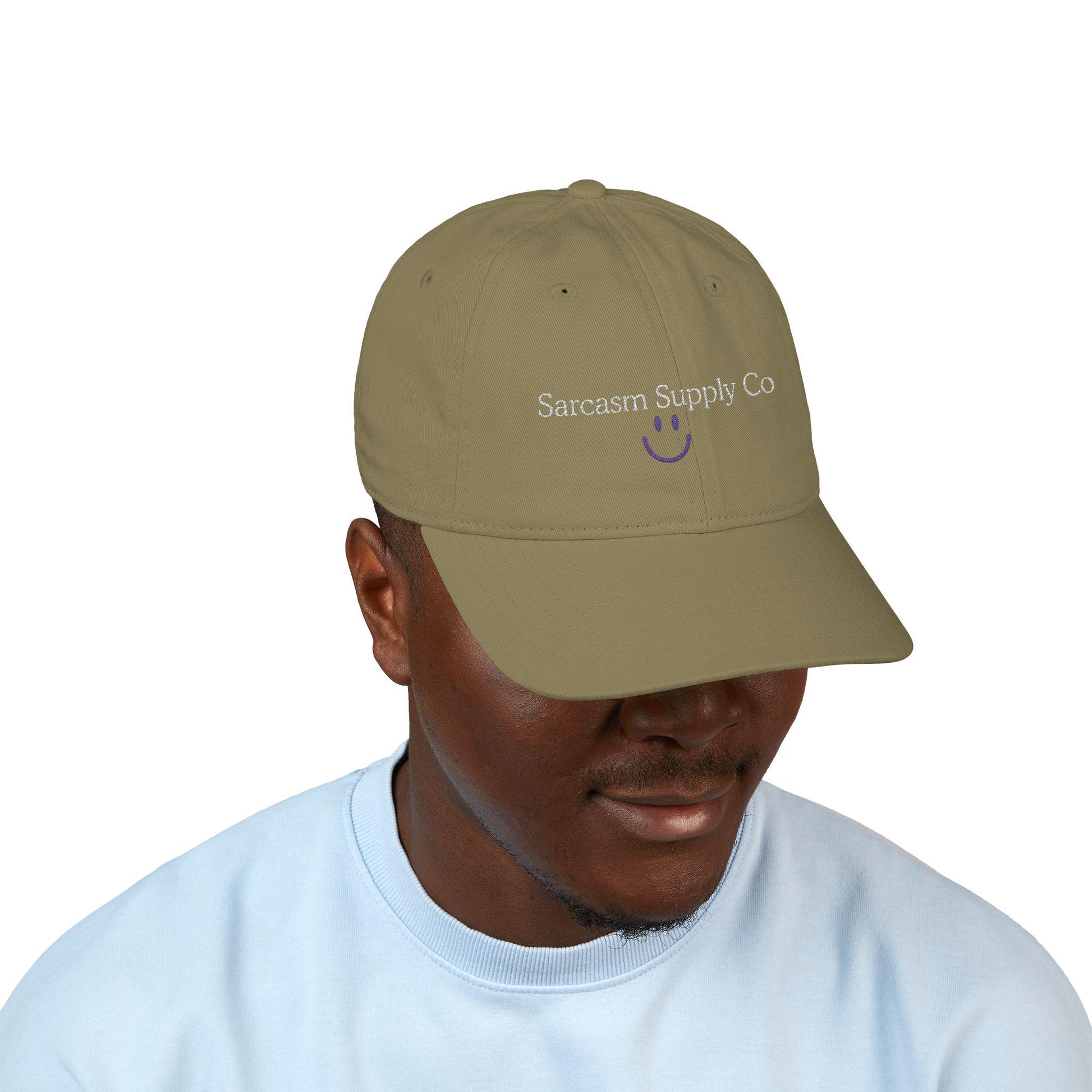 Embroidered Organic Cotton Baseball Cap: Gen X Sarcasm Humor