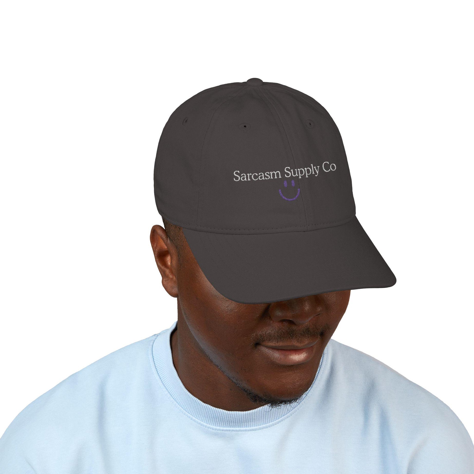 Embroidered Organic Cotton Baseball Cap: Gen X Sarcasm Humor
