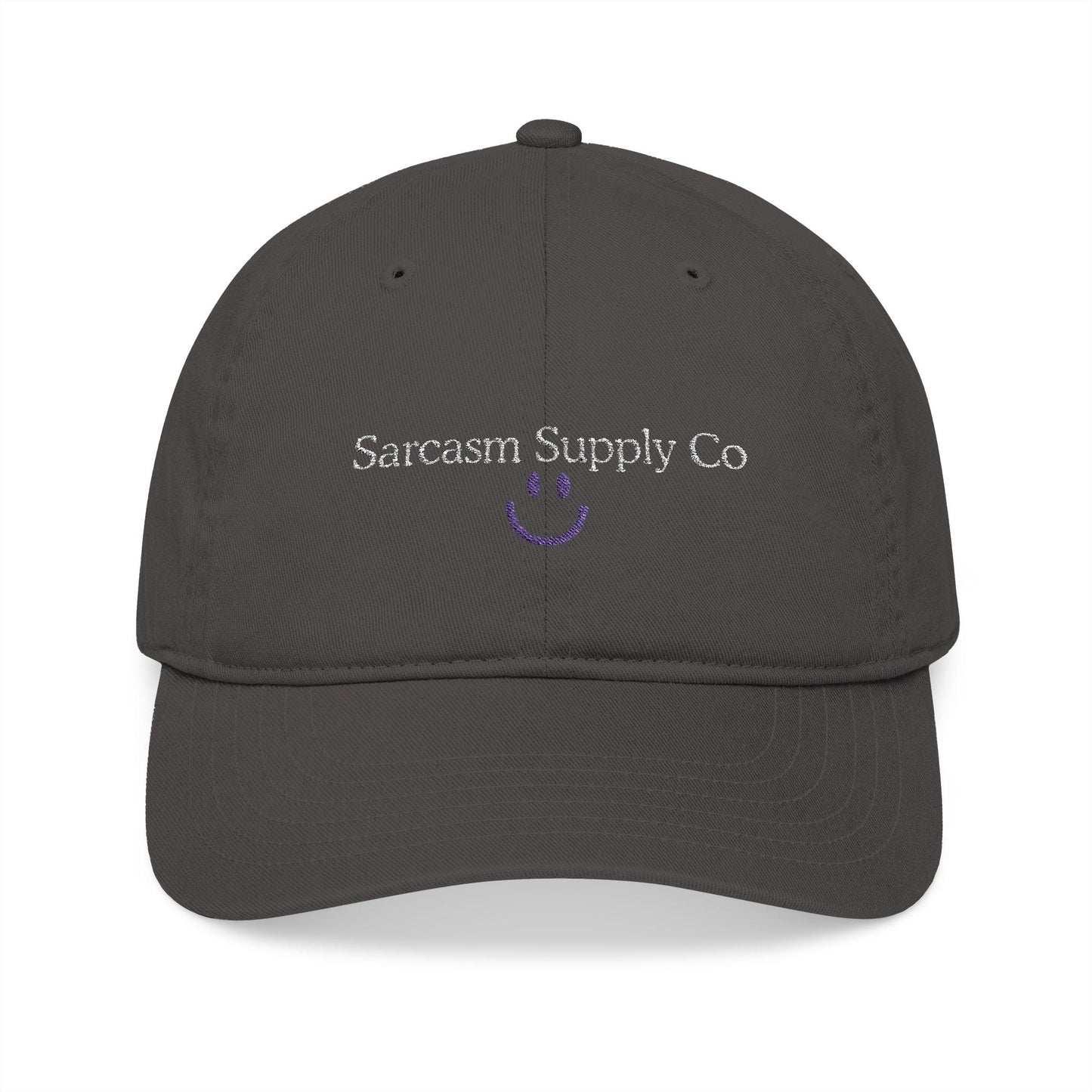 Embroidered Organic Cotton Baseball Cap: Gen X Sarcasm Humor