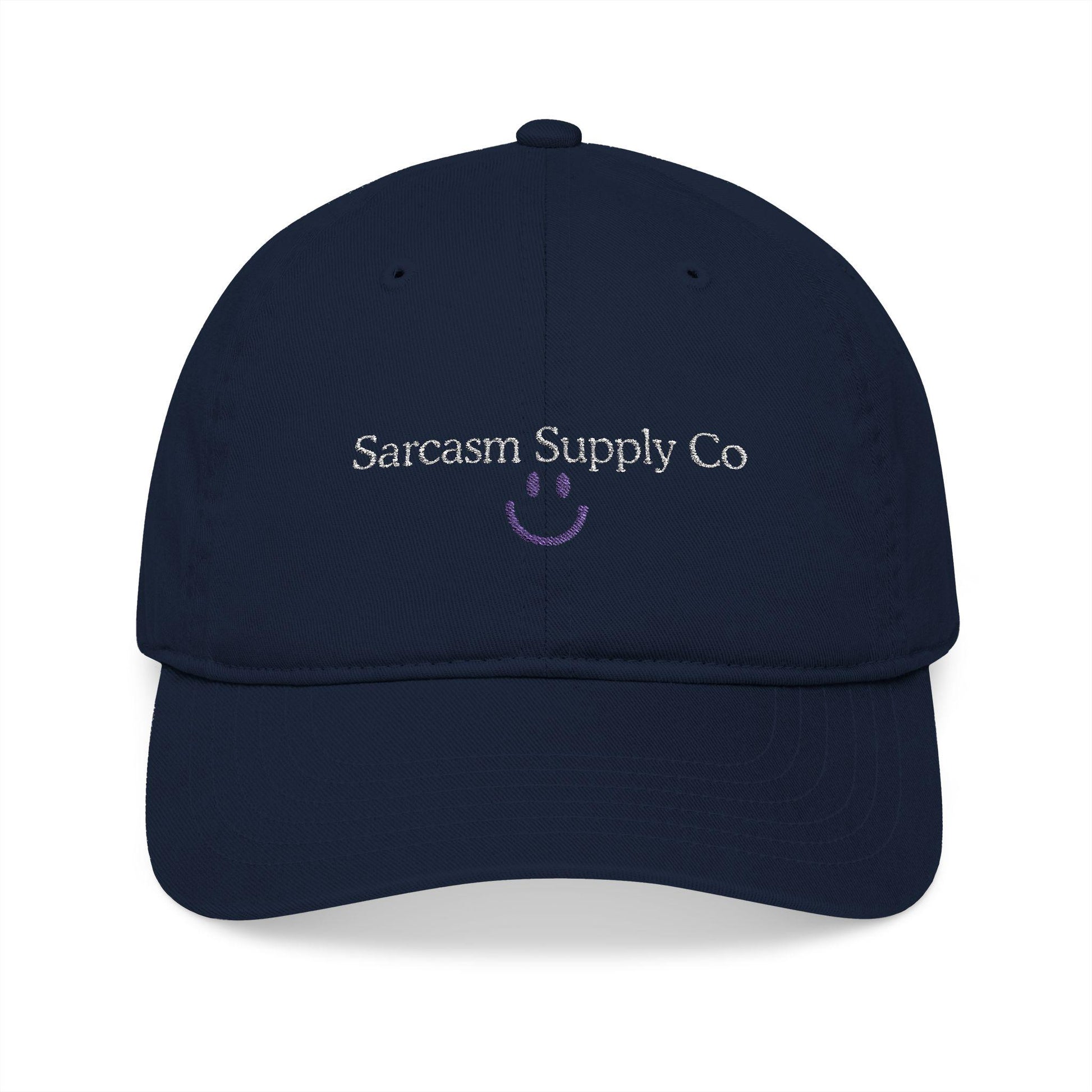 Embroidered Organic Cotton Baseball Cap: Gen X Sarcasm Humor