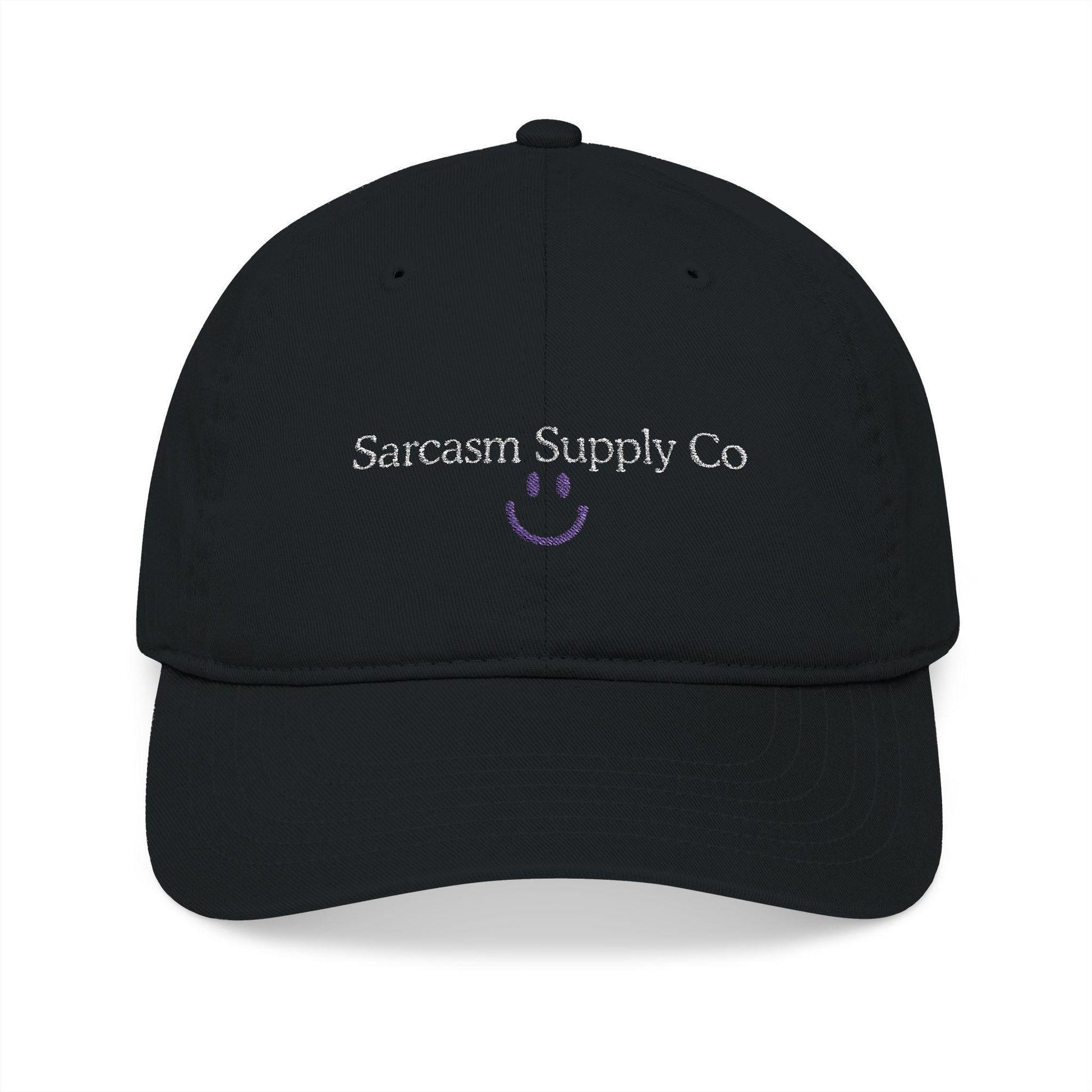 Embroidered Organic Cotton Baseball Cap: Gen X Sarcasm Humor