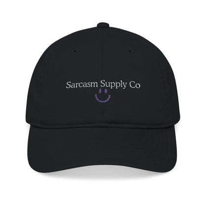 Embroidered Organic Cotton Baseball Cap: Gen X Sarcasm Humor