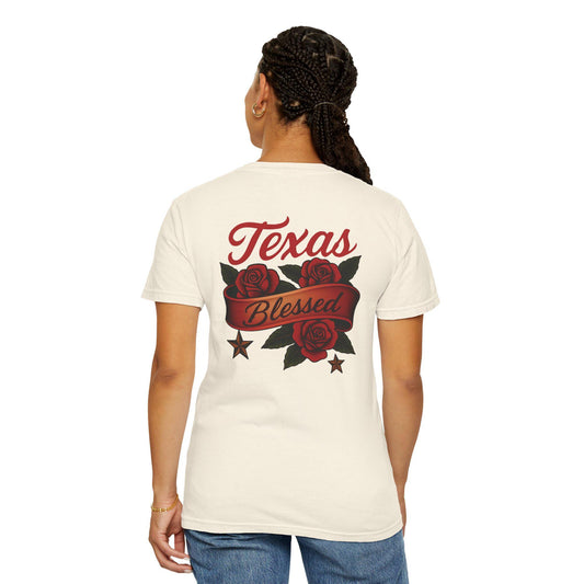 Texas Blessed Garment-Dyed T-shirt: Unisex Comfort Colors Tee