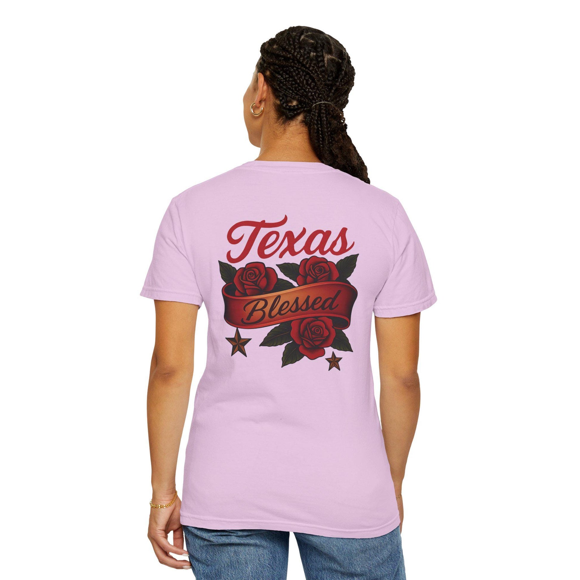 Texas Blessed Garment-Dyed T-shirt: Unisex Comfort Colors Tee