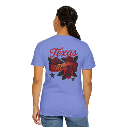 Texas Blessed Garment-Dyed T-shirt: Unisex Comfort Colors Tee