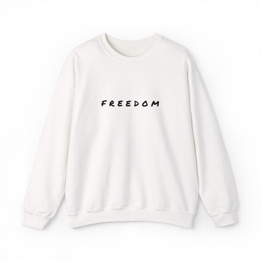 Freedom Crewneck Sweatshirt: Cozy Cotton-Blend Unisex Style