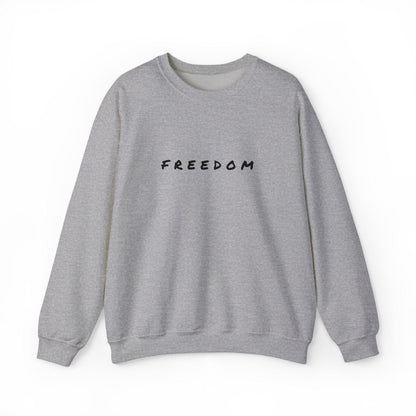 Freedom Crewneck Sweatshirt: Cozy Cotton-Blend Unisex Style
