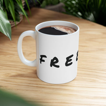 Inspirational 'Freedom' Ceramic Coffee Mug: Unique Home Decor Gift