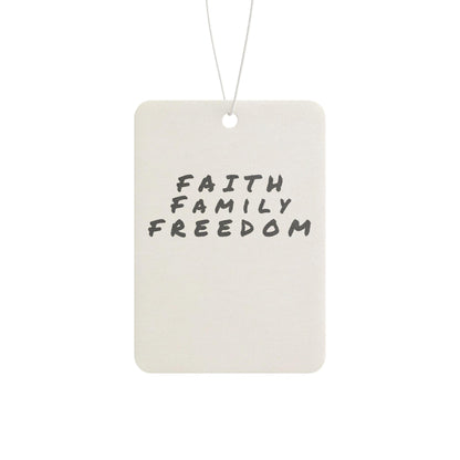 Faith Family Freedom Car Air Freshener: Inspirational Scents