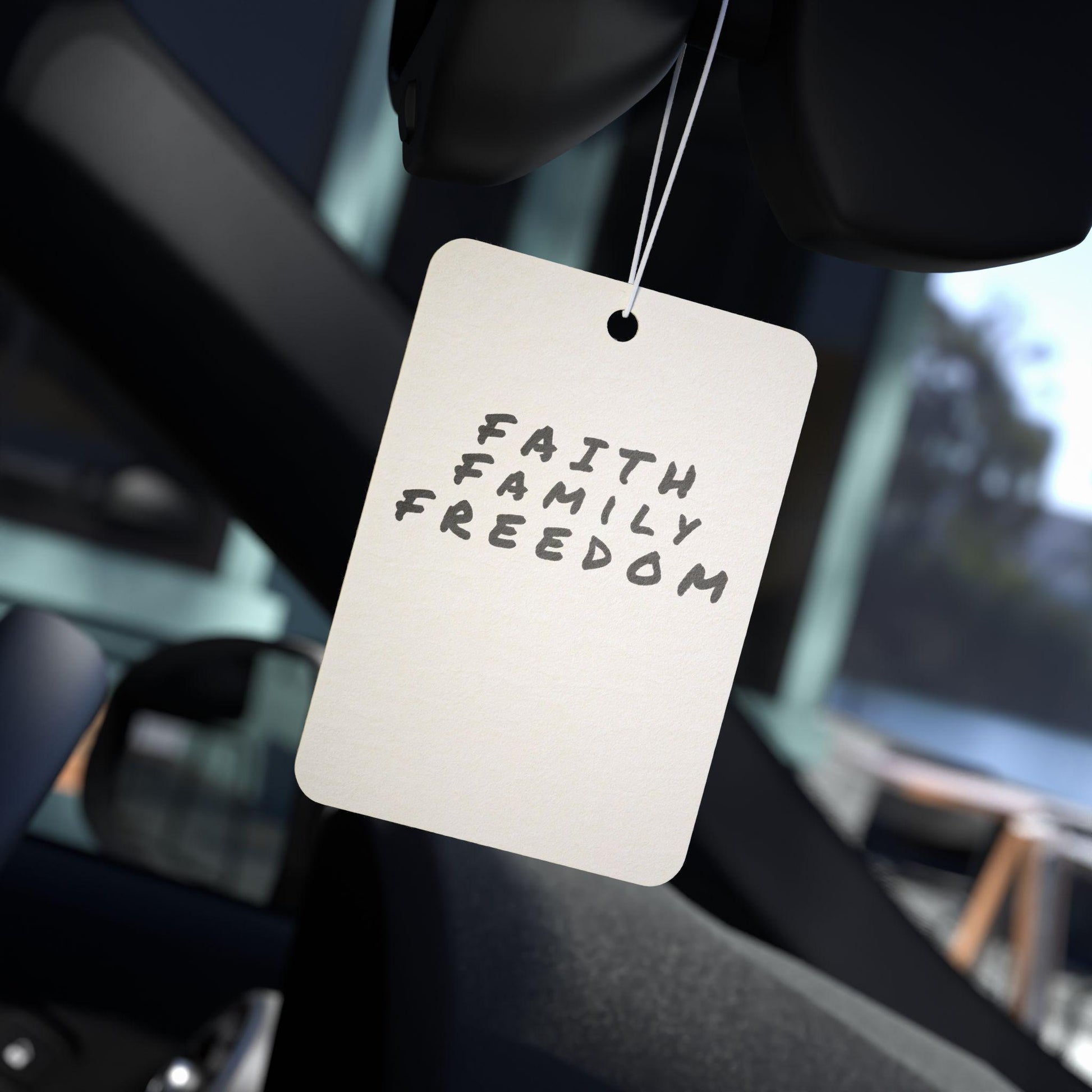 Faith Family Freedom Car Air Freshener: Inspirational Scents