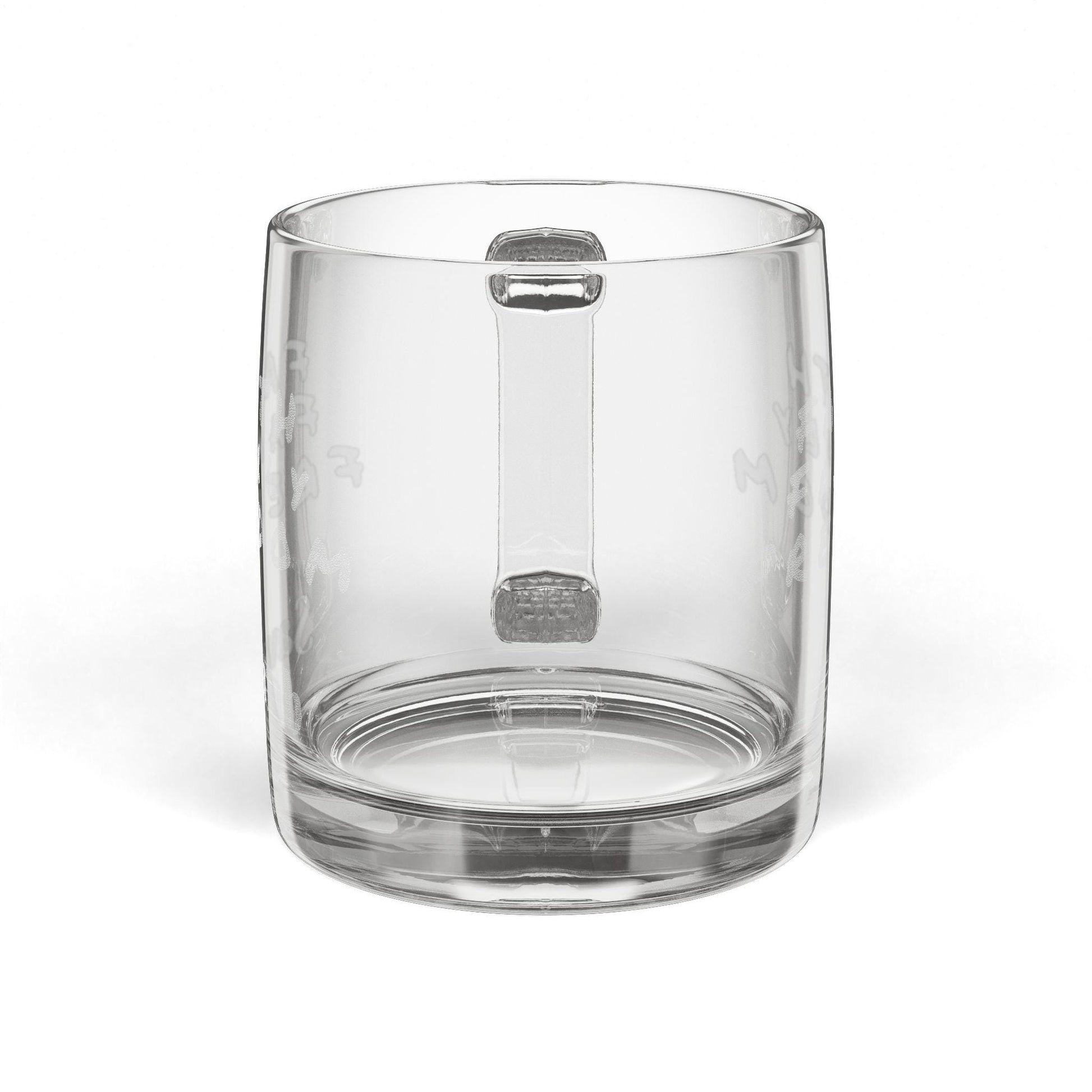 Engraved Glass Coffee Mug: Faith Family Freedom, Patriotic Gift